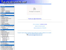 Tablet Screenshot of fuentedecantos.net